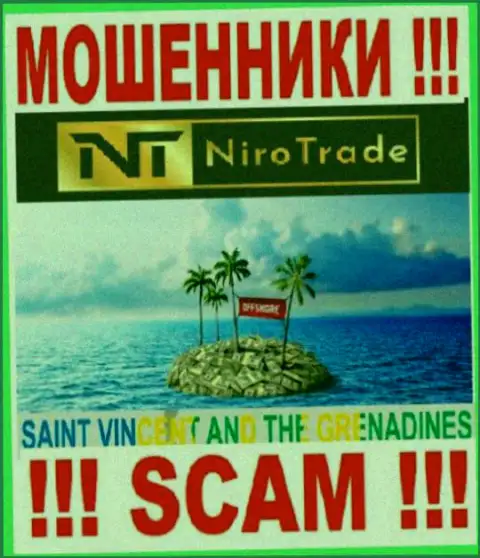 NiroTrade Com спрятались на территории St. Vincent and the Grenadines и безнаказанно воруют денежные вложения
