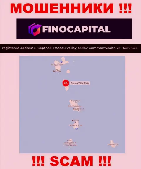 FinoCapital - это МОШЕННИКИ, спрятались в офшорной зоне по адресу - 8 Copthall, Roseau Valley, 00152 Commonwealth of Dominica
