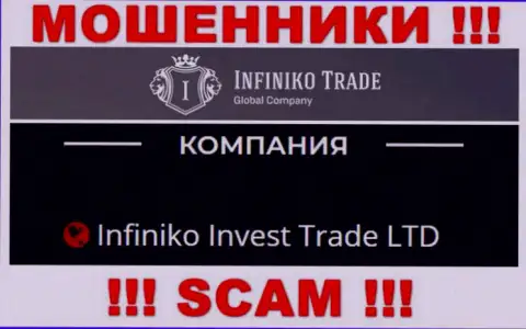 Infiniko Invest Trade LTD - это юридическое лицо мошенников InfinikoTrade Com