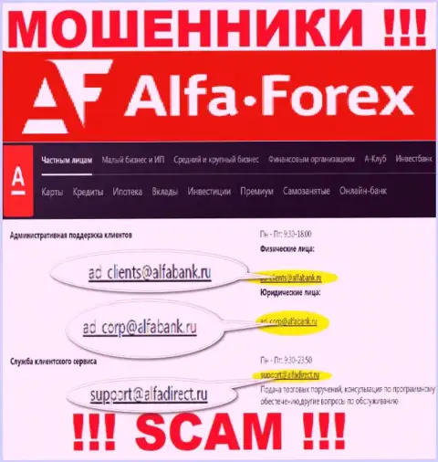 Не стоит общаться через e-mail с Alfa Forex - это ЖУЛИКИ !!!
