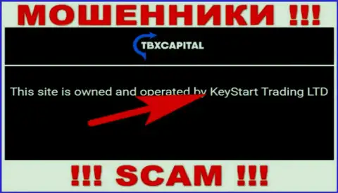 Воры TBXCapital Com не прячут свое юридическое лицо - это KeyStart Trading LTD
