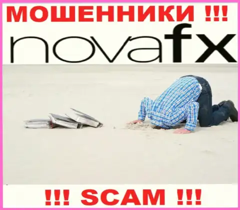 Регулирующий орган и лицензия Nova FX не представлены на их интернет-портале, следовательно их вообще НЕТ