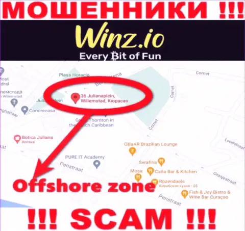 Winz имеют оффшорную регистрацию: Curaçao - будьте очень бдительны, мошенники
