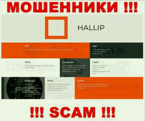 У компании Hallip Com имеется лицензионный документ от проплаченного регулятора - FSC