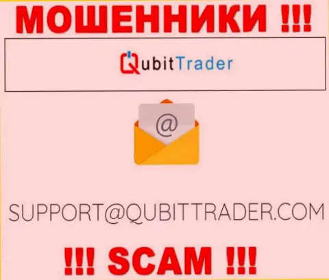 Электронная почта жуликов Qubit-Trader Com, которая найдена у них на информационном ресурсе, не надо общаться, все равно обведут вокруг пальца