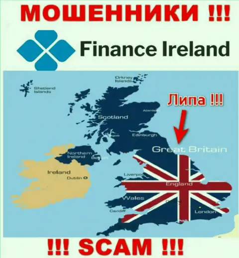 Мошенники Finance Ireland не размещают правдивую инфу касательно своей юрисдикции