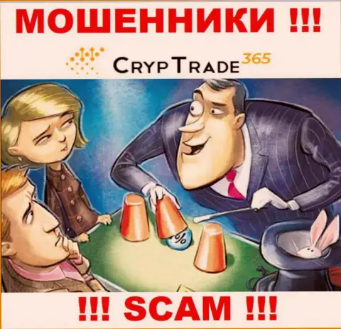 CrypTrade365 - это ОБМАН !!! Затягивают жертв, а после этого забирают все их вложенные средства