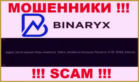 Не ведитесь на то, что Binaryx зарегистрированы по тому адресу, который представили на своем интернет-сервисе