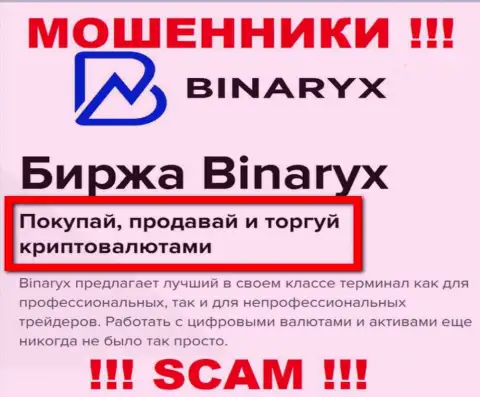 Осторожно !!! Binaryx Com - это явно интернет-лохотронщики !!! Их деятельность противозаконна