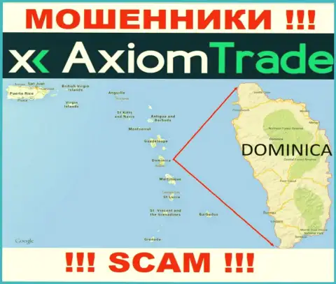 У себя на сайте Axiom-Trade Pro указали, что зарегистрированы они на территории - Commonwealth of Dominica