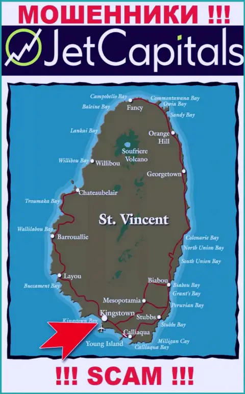 Kingstown, St Vincent and the Grenadines - именно здесь, в оффшоре, зарегистрированы internet-мошенники JetCapitals Com