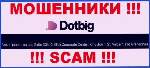 Все клиенты DotBig LTD однозначно будут оставлены без копейки - данные мошенники отсиживаются в оффшоре: Suite 305, Griffith Corporate Centre Kingstown, St. Vincent and the Grenadines