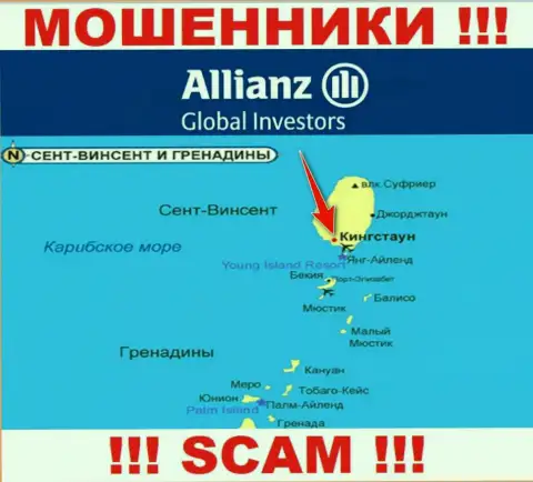 Allianz Global Investors безнаказанно лишают денег, ведь расположены на территории - Kingstown, St. Vincent and the Grenadines