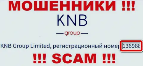 Наличие регистрационного номера у KNB Group (136988) не делает эту организацию добросовестной