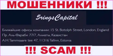 Юридический адрес компании FiveRings-Capital Com на официальном онлайн-ресурсе - фиктивный !!! ОСТОРОЖНО !!!