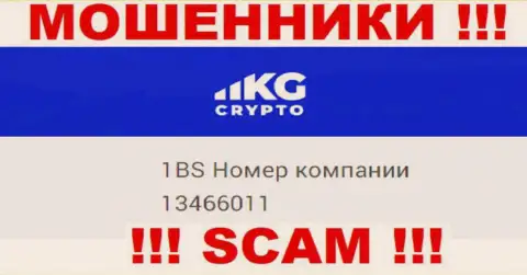 Рег. номер организации CryptoKG, Inc, в которую средства советуем не вкладывать: 13466011