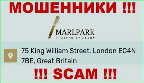 Официальный адрес Marlpark Ltd, показанный на их сайте - липовый, будьте крайне осторожны !
