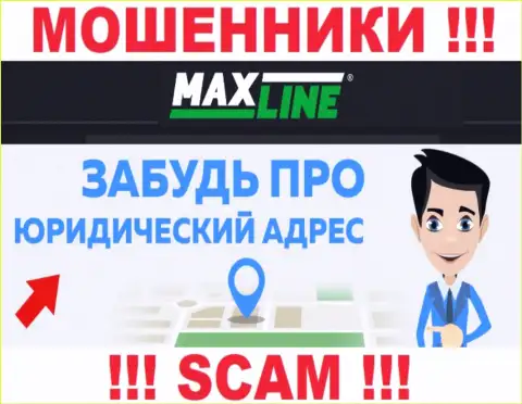 На информационном сервисе компании MaxLine не указаны данные относительно ее юрисдикции это мошенники