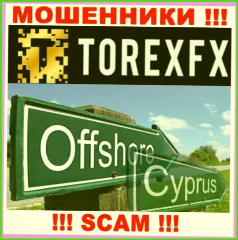 Официальное место регистрации TorexFX 42 Marketing Limited на территории - Cyprus